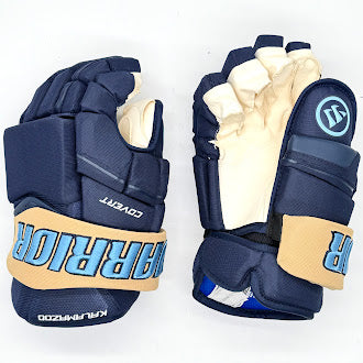Warrior Covert - Gant ECHL Pro Stock (bleu marine/doré/bleu)